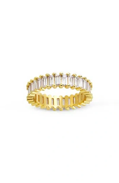 Sterling Forever Caroline Rainbow Cubic Zirconia Eternity Ring In Multi