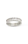 Sterling Forever Caroline Rainbow Cubic Zirconia Eternity Ring In Multi
