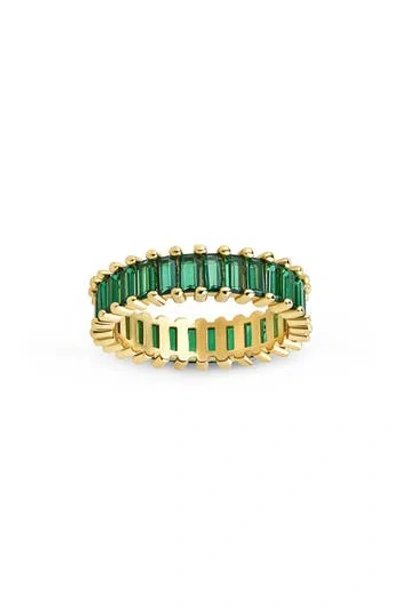 Sterling Forever Caroline Rainbow Cubic Zirconia Eternity Ring In Multi