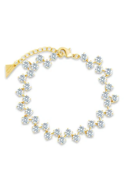 STERLING FOREVER STERLING FOREVER CARSON CLASSIC CUBIC ZIRCONIA TENNIS BRACELET