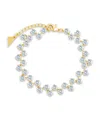 Sterling Forever Carson Cubic Zirconia Classic Tennis In Gold