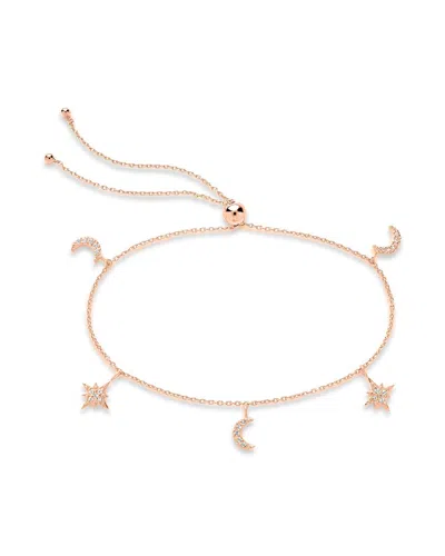 Sterling Forever Celestial Bolo Bracelet In Multi