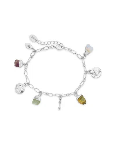Sterling Forever Charm Bracelet In Yellow