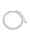 Sterling Forever Chunky Anchor Chain Bracelet In Metallic
