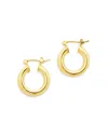 Sterling Forever Chunky Hoop Earrings In Gold