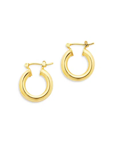 Sterling Forever Chunky Hoop Earrings In Gold