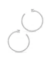Sterling Forever Cindy Cubic Zirconia Circle Stud Earrings In Silver
