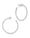 Sterling Forever Cindy Cubic Zirconia Circle Stud Earrings In Metallic