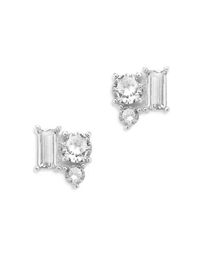 STERLING FOREVER CLUSTER STUD EARRINGS,E2CS1852S