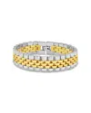 Sterling Forever Commentsold Chunky Watch Band Chain Bracelet In Multi