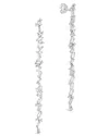 Sterling Forever Connie Cz Drop Stud Earrings In Metallic