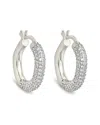 Sterling Forever Cordelia Studded Hoop Earrings