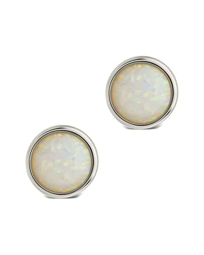 STERLING FOREVER STERLING FOREVER CREATED OPAL PAXE STUDS