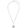 Sterling Forever Cubic Zirconia & Mother-of-pearl Cubic Zirconia Pendant Necklace In Silver