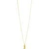 Sterling Forever Cubic Zirconia Burst & Tag Charm Pendant Necklace