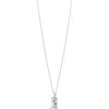 Sterling Forever Cubic Zirconia Burst & Tag Charm Pendant Necklace In Silver
