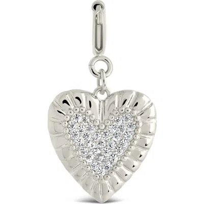 STERLING FOREVER STERLING FOREVER CUBIC ZIRCONIA HEART ENHANCER