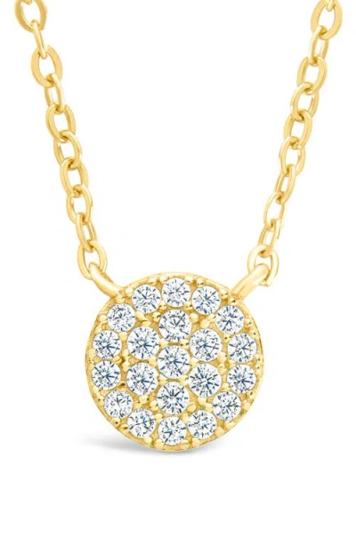 Sterling Forever Cubic Zirconia Pendant Necklace In Gold