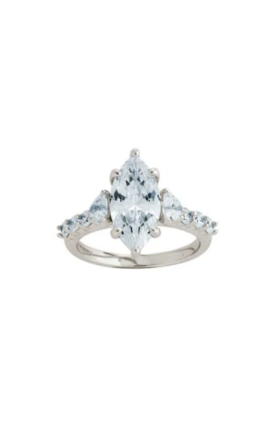 Sterling Forever Cubic Zirconia Ring In Metallic
