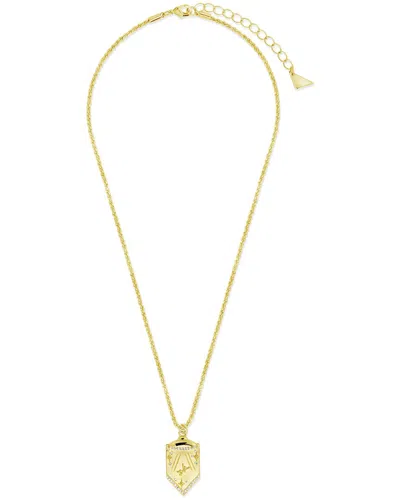 STERLING FOREVER STERLING FOREVER CZ BEAM ME UP PENDANT NECKLACE