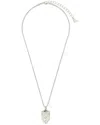 Sterling Forever Beam Me Up Cz Pendant Necklace In Metallic