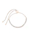 Sterling Forever Cz Bolo Slider Bracelet In Multi