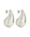 Sterling Forever Cz Callie Teardrop Polished Earrings