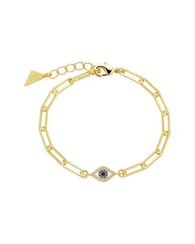 STERLING FOREVER STERLING FOREVER CZ CARLI EVIL EYE BRACELET
