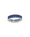 Sterling Forever Cz Caroline Rainbow Eternity Ring
