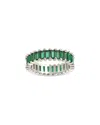Sterling Forever Cz Caroline Rainbow Eternity Ring
