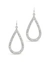 Sterling Forever Cz Evangeline Hoops