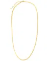 Sterling Forever Cz Herringbone Chain Necklace In Gold