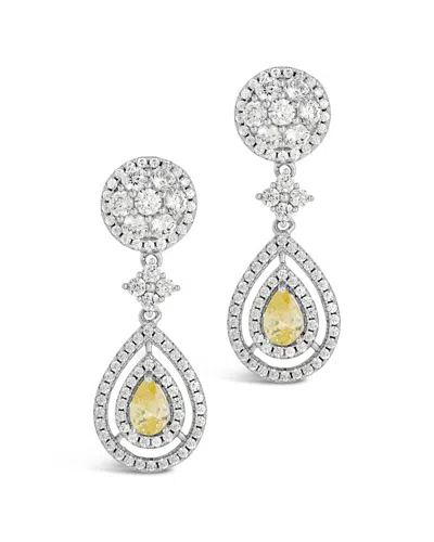 STERLING FOREVER STERLING FOREVER CZ JENNIFER DROP STUDS