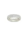 Sterling Forever Jolene Cubic Zirconia Rainbow Eternity Ring