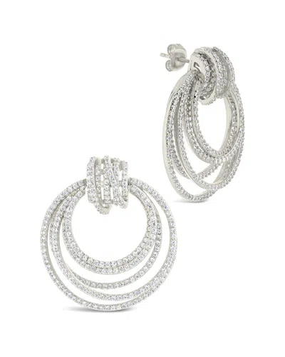 Sterling Forever Cz Jordana Statement Circle Stud Earrings
