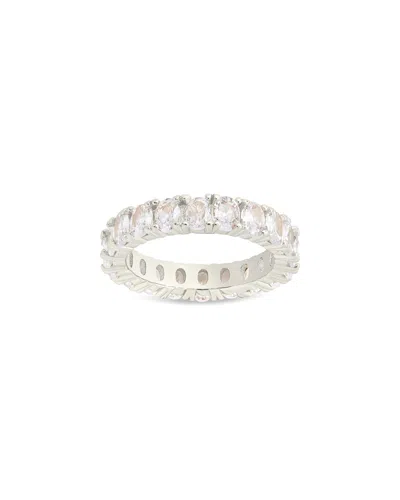 Sterling Forever Cz Kylie Eternity Ring In Metallic