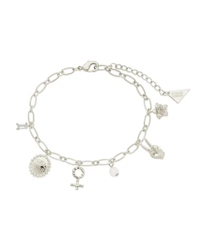 STERLING FOREVER STERLING FOREVER CZ LOUISA & STONE CHARM BRACELET
