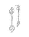 Sterling Forever Cz Mariah Drop Earrings