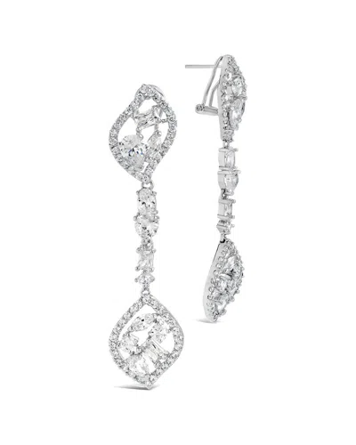 Sterling Forever Cz Mariah Drop Earrings