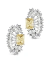 Sterling Forever 14k Plated Cz Nina Statement Studs