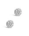 Sterling Forever Sterling Silver Cz Northern Star Stud Earrings In Metallic