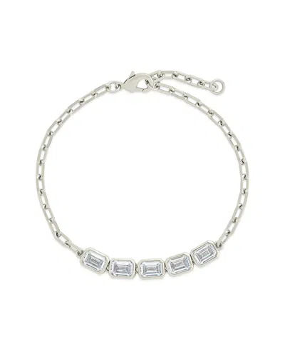 STERLING FOREVER STERLING FOREVER CZ NYSSA STATION BRACELET