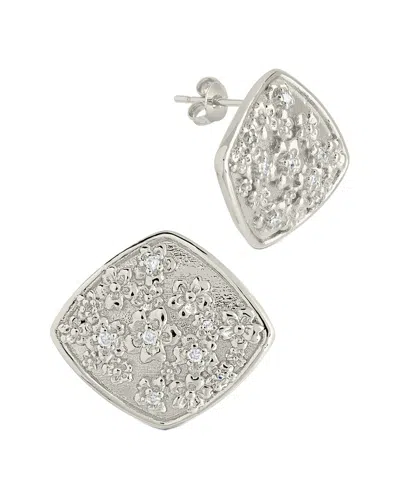 STERLING FOREVER STERLING FOREVER CZ OPHELIA FLORAL STUDS