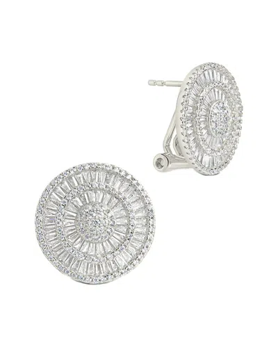 STERLING FOREVER STERLING FOREVER CZ SANDY CIRCLE STUDS