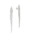 Sterling Forever Cz Shay Linear Drop Earrings