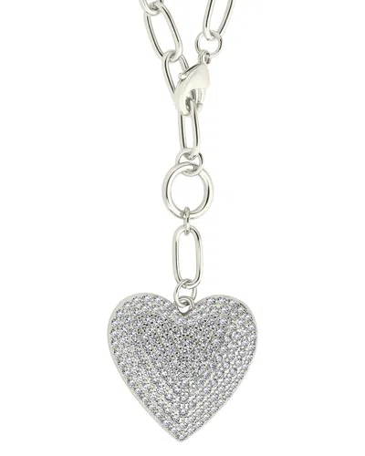 Sterling Forever Cz Sofie Necklace In Green