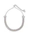 Sterling Forever Cz Triple Slider Bracelet In Multi