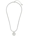 Sterling Forever Cz Zora Dome Pendant Necklace