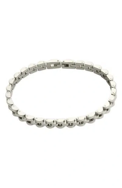 Sterling Forever Dainty Thin Band Bracelet In Metallic