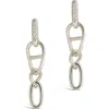 Sterling Forever Dangle Stud Earrings